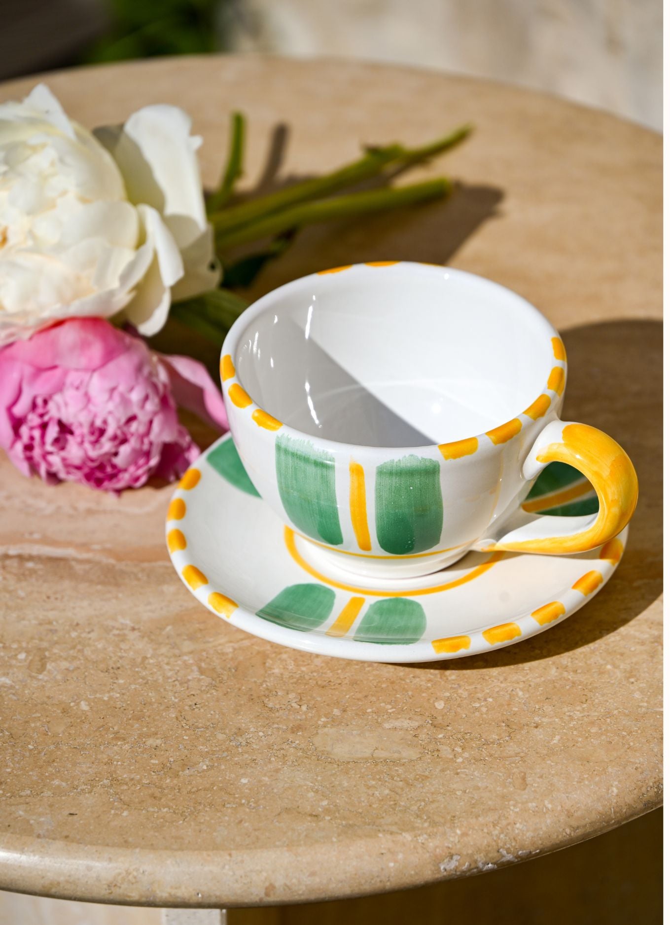 GRANDE TASSE RAYURES VERTES