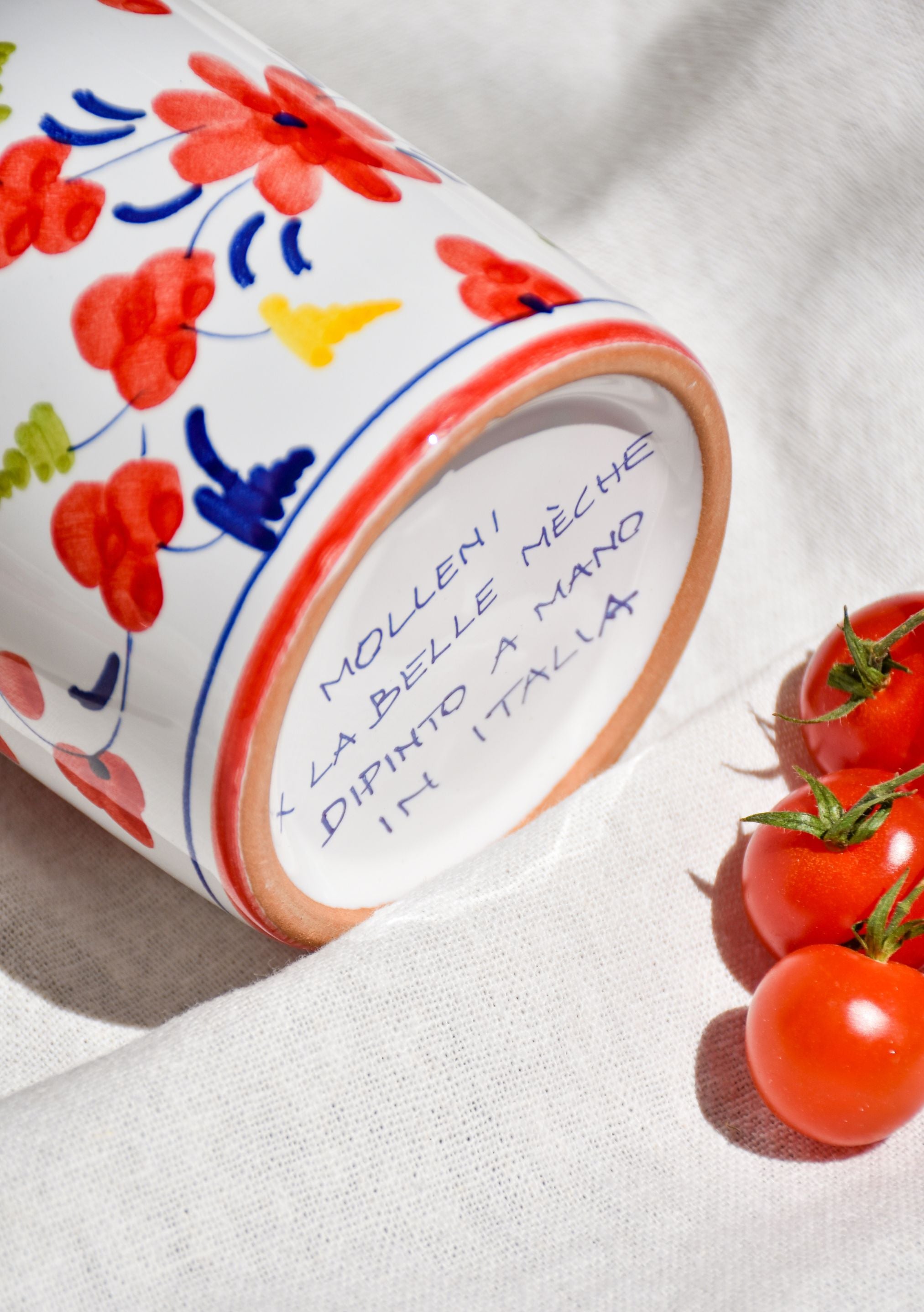 Tomaten-Basilikum-Kerze