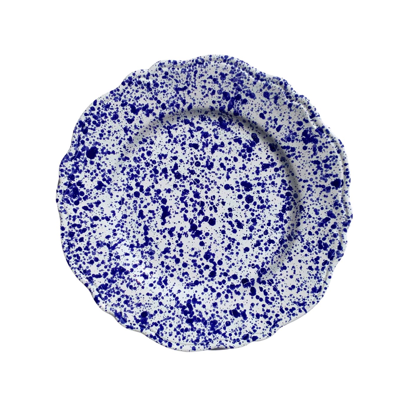 ASSIETTE VINTAGE SCHIZZI BLEUE