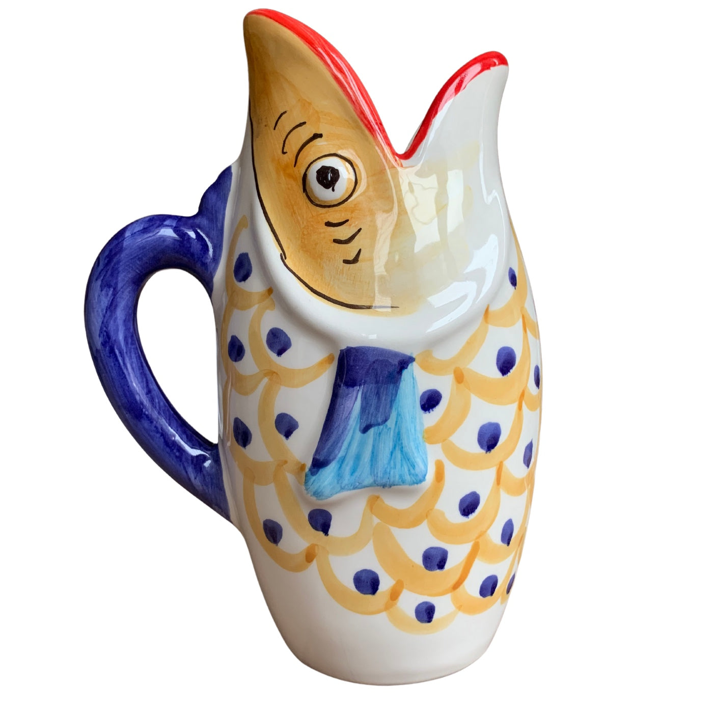 Pichet poisson bleu