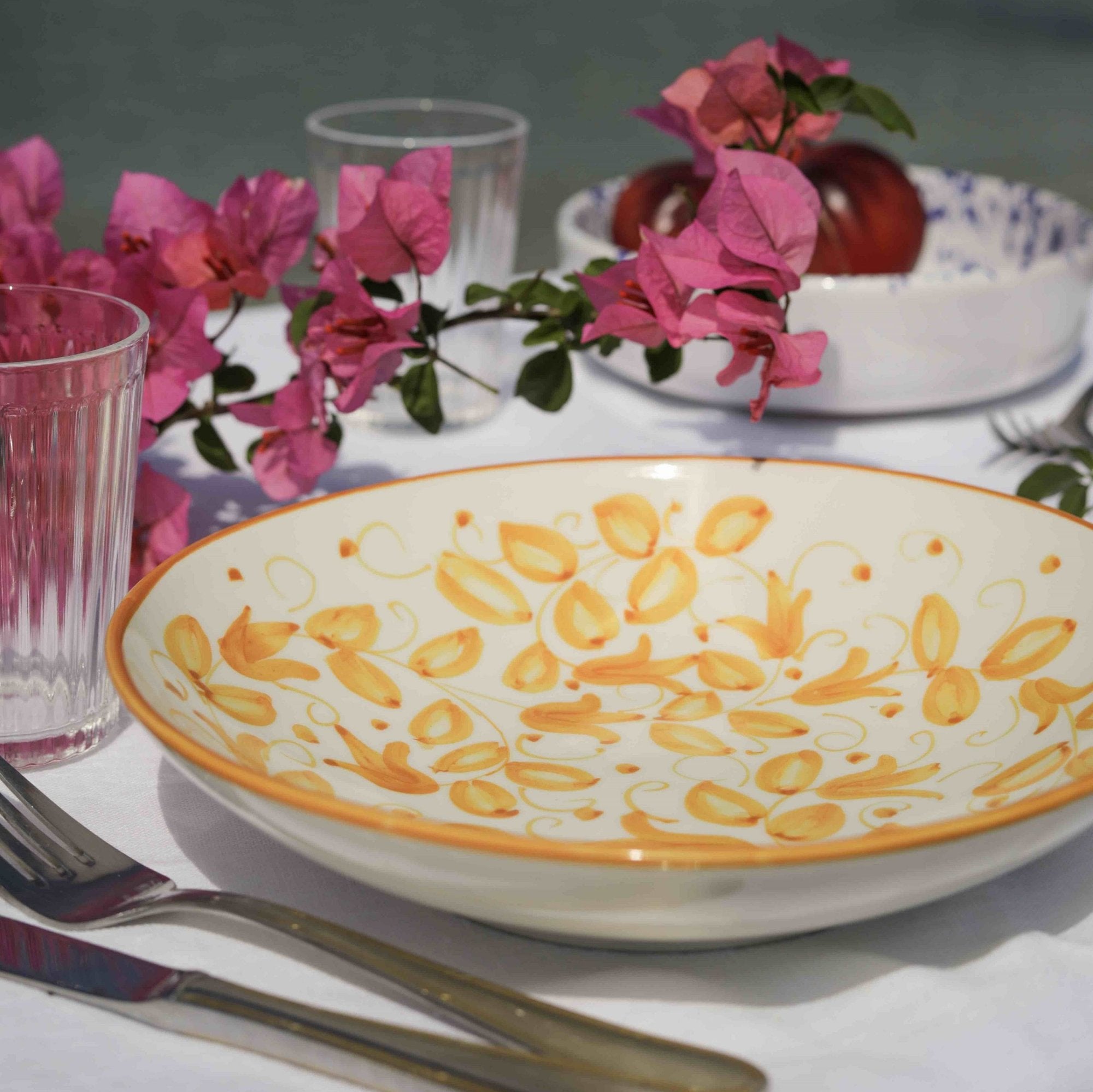 Vaisselle colorée italienne en céramique