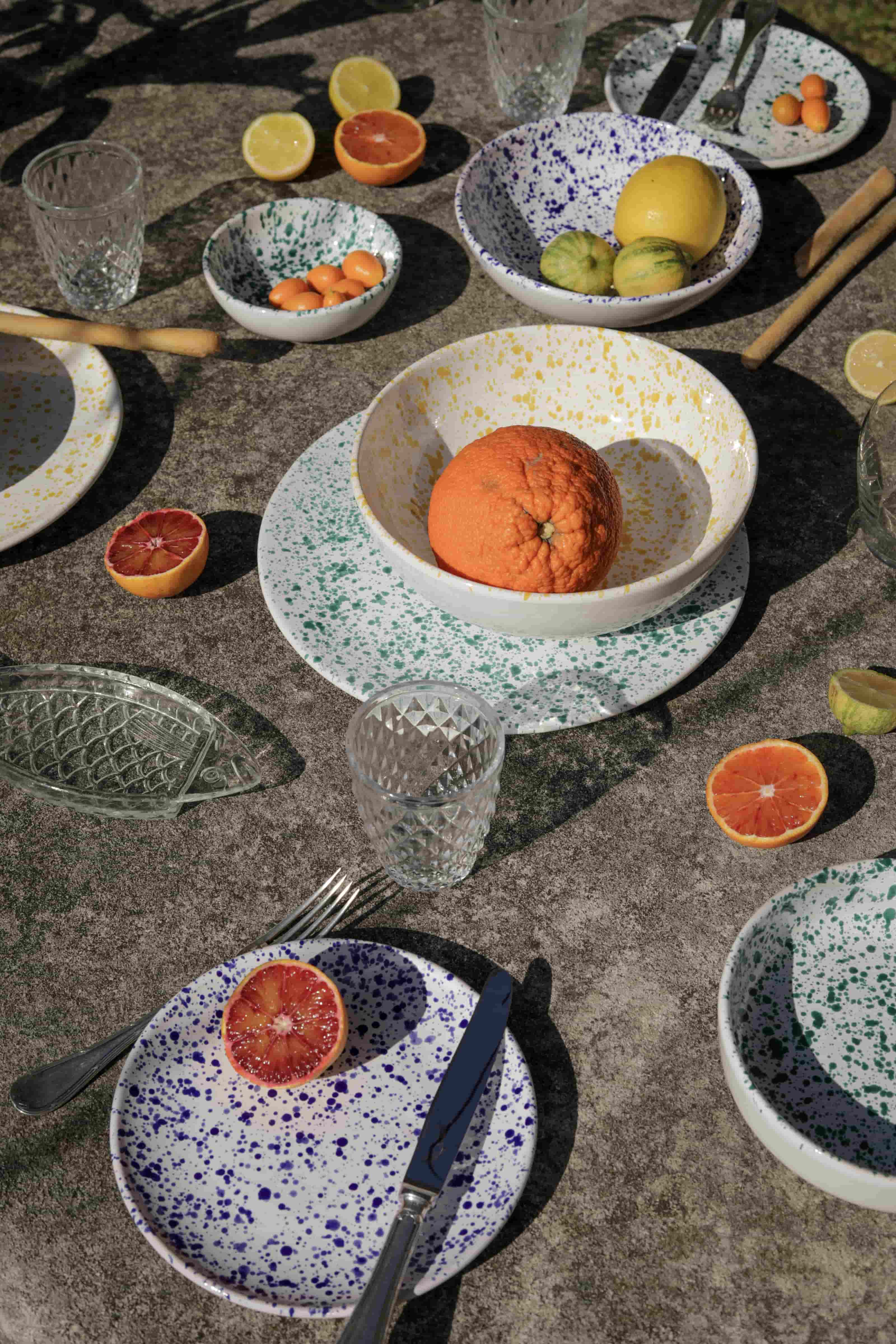 GRANDE ASSIETTE SCHIZZI VERTE