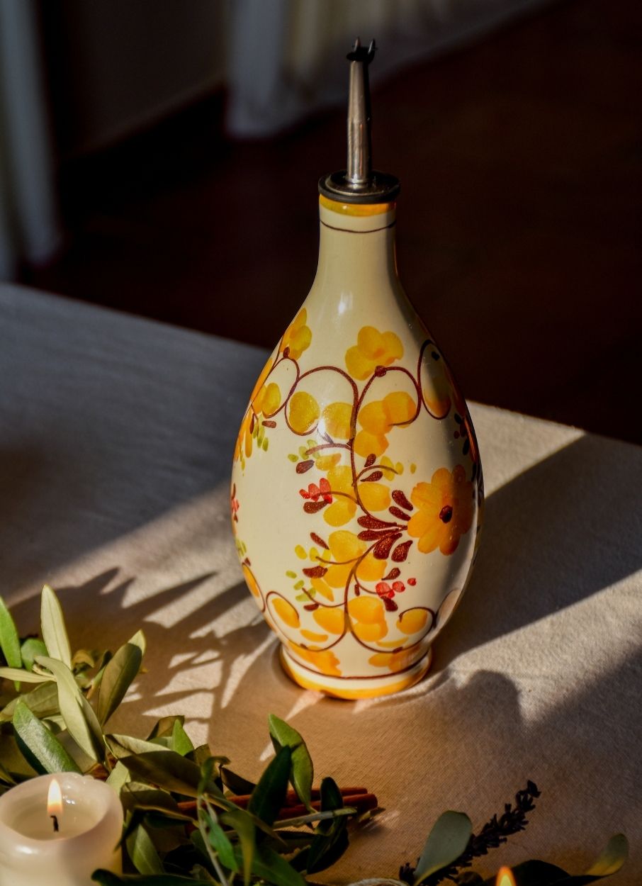 Italian colorful salt shakers & oil dispensers
