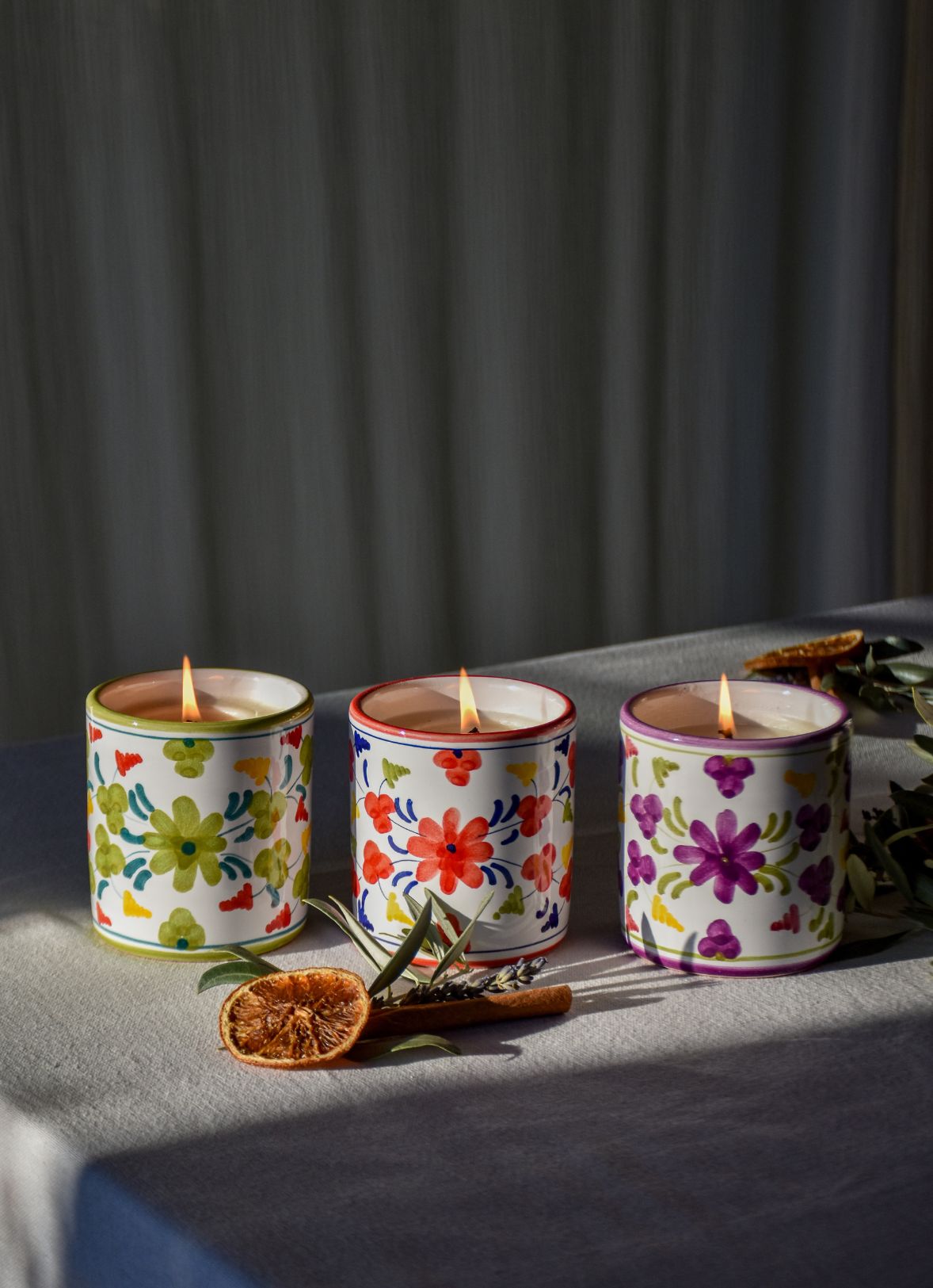 Tomaten-Basilikum-Kerze