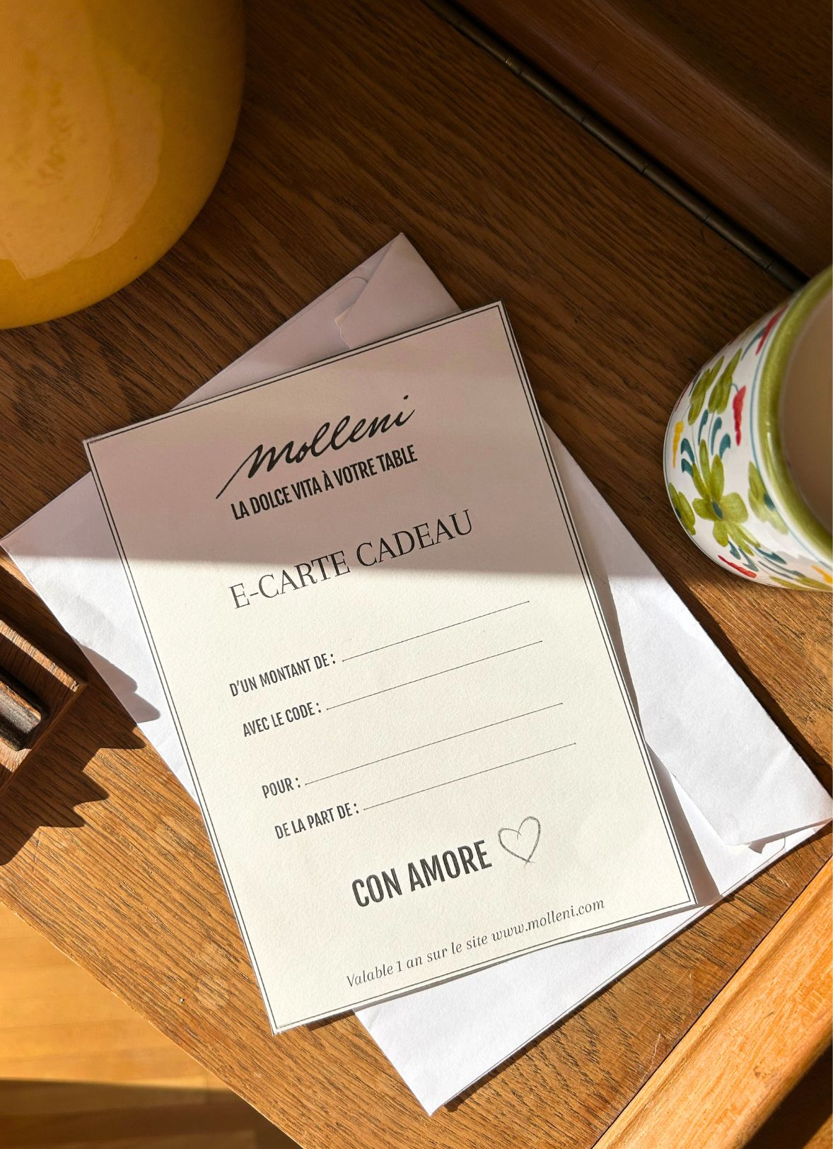 MOLLENI-GESCHENKKARTE