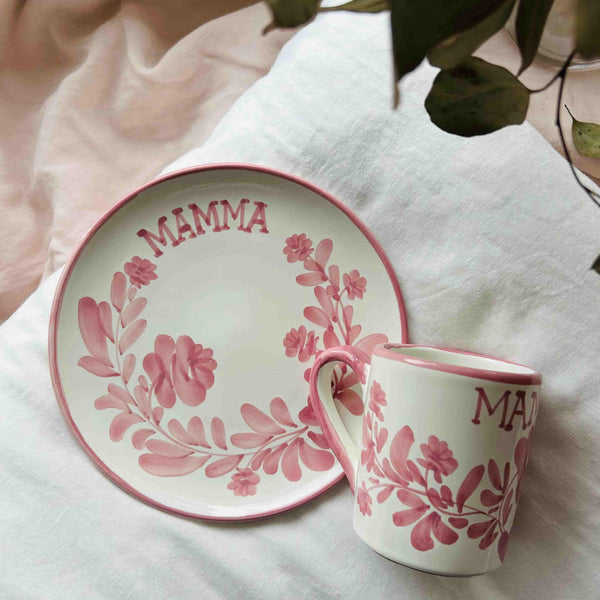 Duo plate + mug Mamma