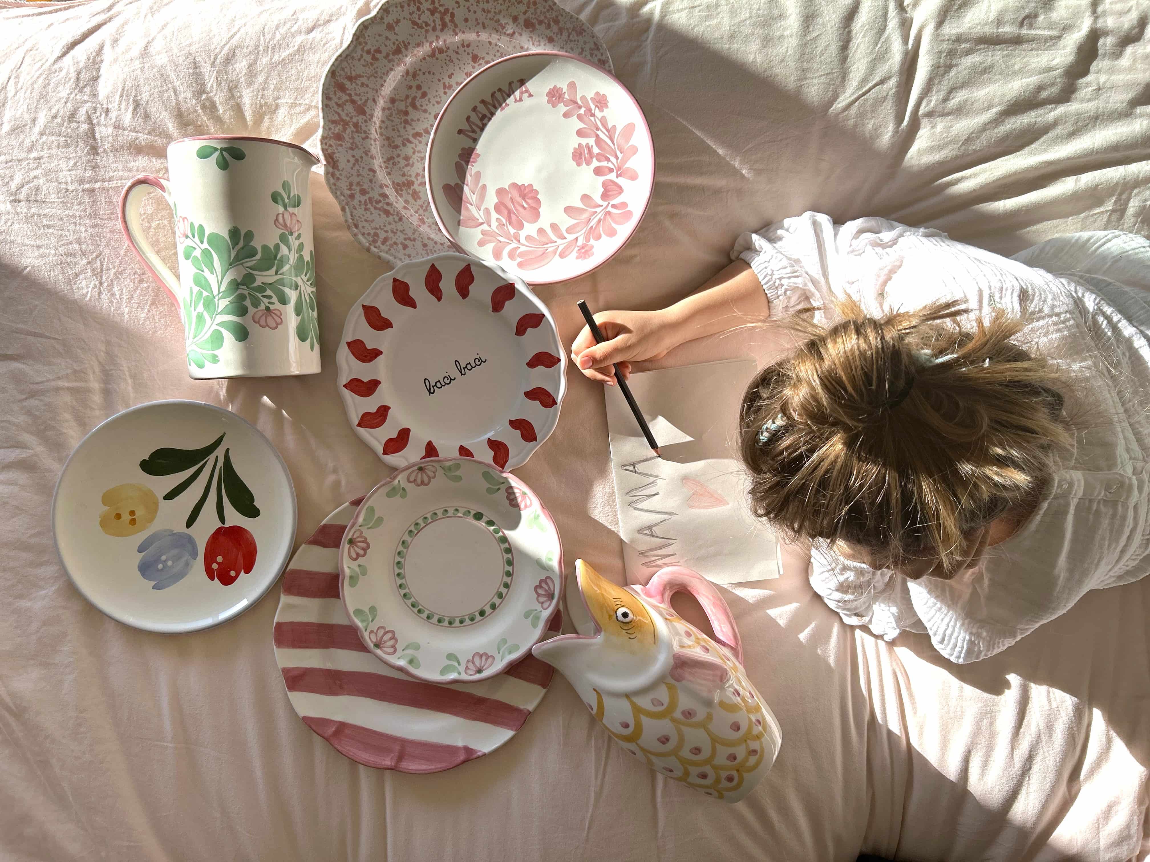 Italian ceramic plates by Molleni