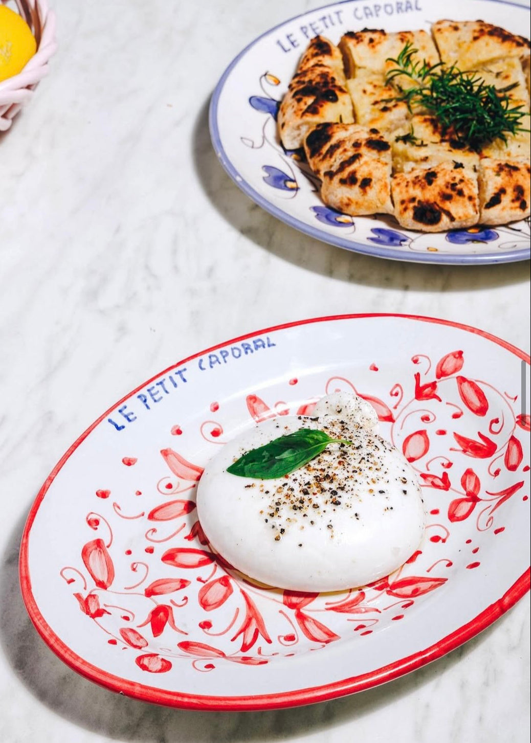 restaurant le petit caporal corse - vaisselle italienne molleni