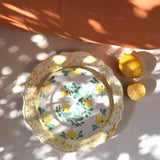Vintage yellow Schizzi plate 