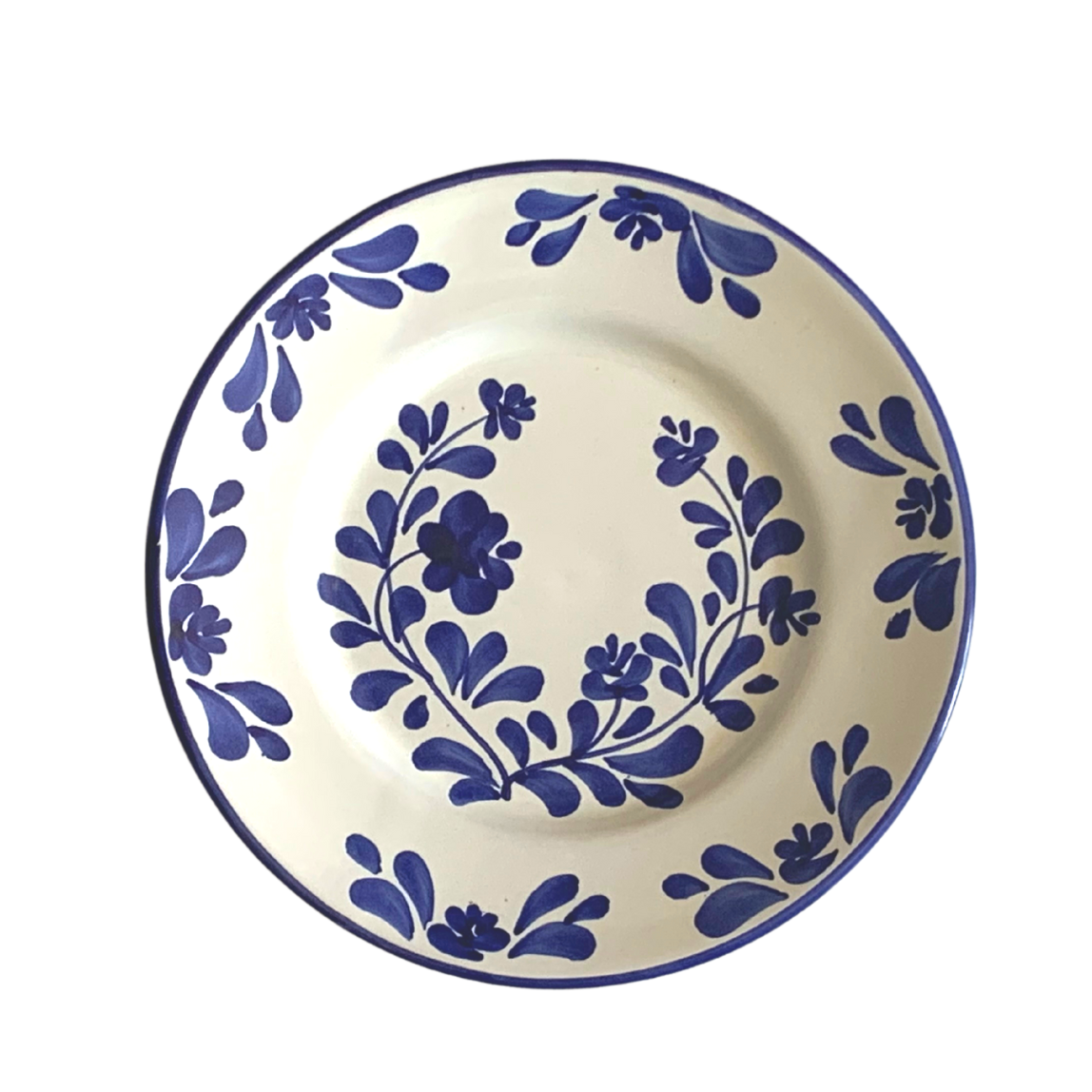 Petite assiette à fleurs bleues - Carla Molleni