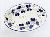 Cagliari - plat de service ovale en céramique d'Italie