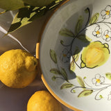 amalfi assiette italienne céramique citron