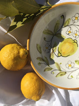 amalfi assiette italienne céramique citron