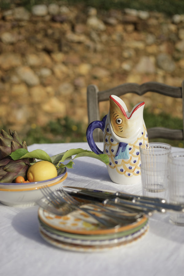 pichet italien poisson ceramique