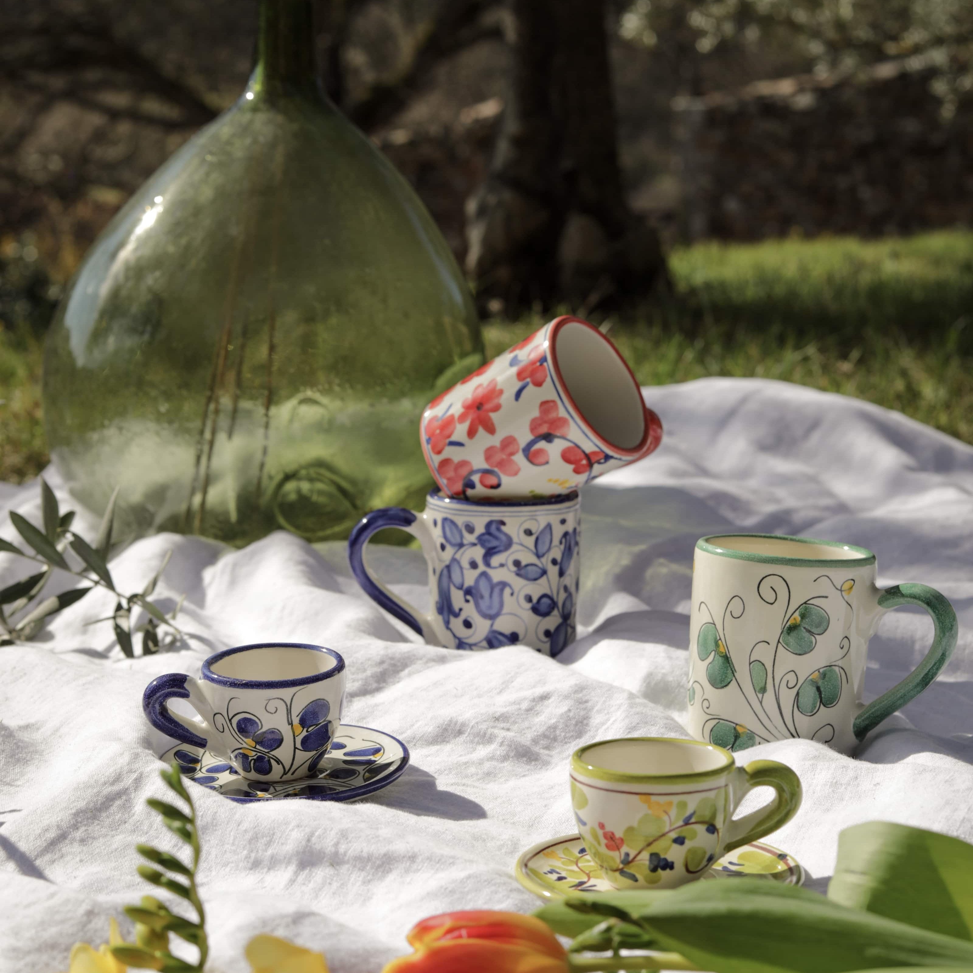 Mugs et tasses colorés en céramique italienne - Molleni